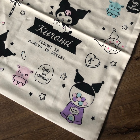 KUROMI-Imported (NWT) Lightweight Clothe Tote - Picture 4 of 11